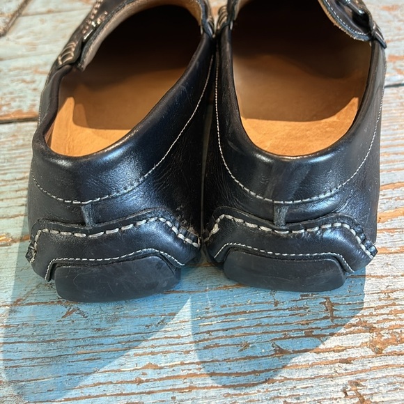 1901 men\'s Destin black leather horsebit driving loafers Size 10 main image 2